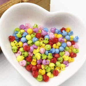 Small shank buttons, Miniature buttons, Tiny buttons for dolls, Doll clothes buttons, Mixed colors, 6mm, 1/4&quot;, 2 holes, Sets of 50 or 100