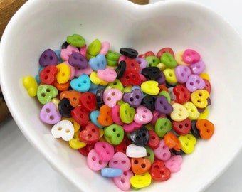 DIY 50-100 Mixed Wood Sewing Buttons Scrapbooking Painted Lovely Heart Shape DIY 50-100 Mixed Wood Sewing Buttons Scrapbooking Painted Lovely Heart Shape