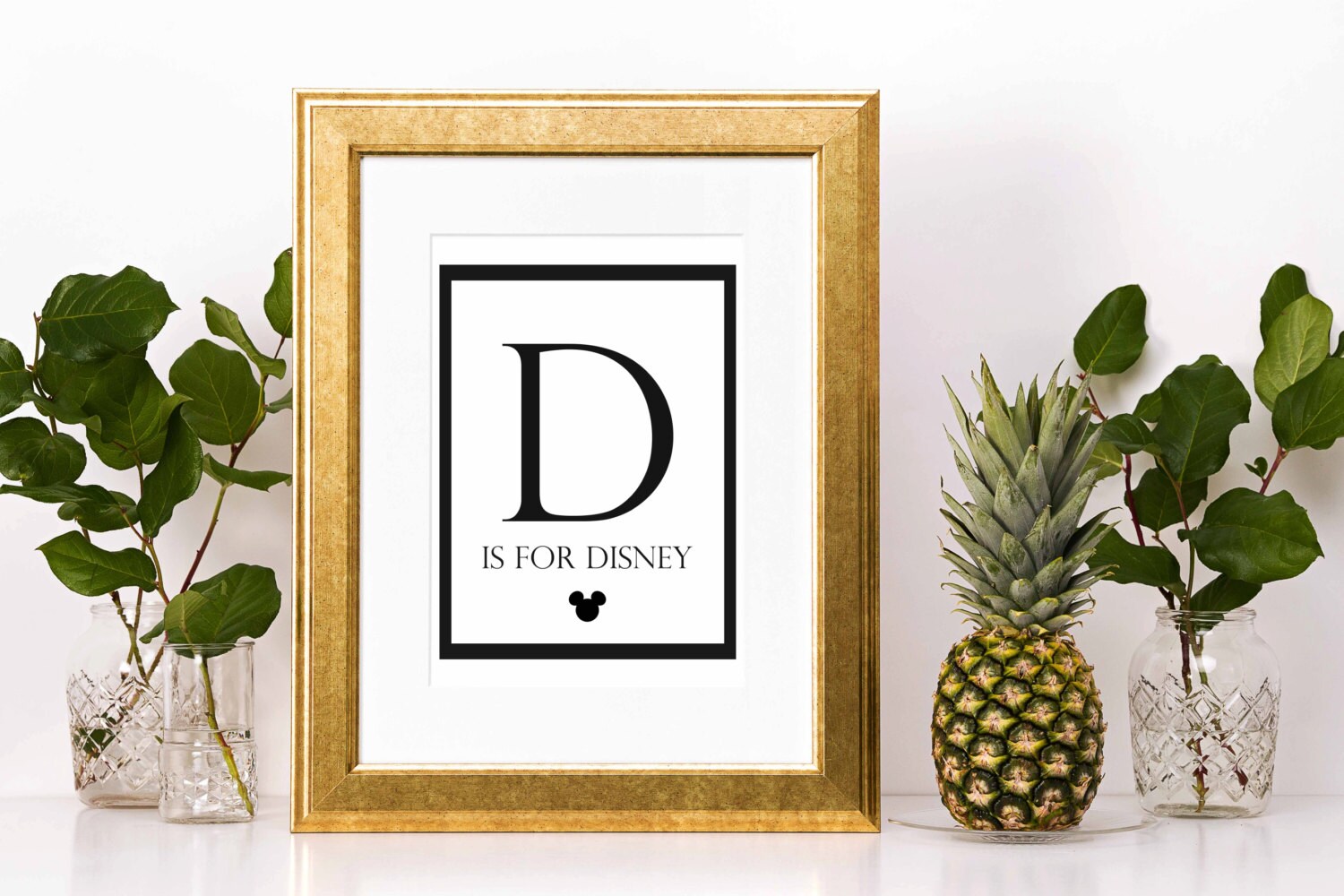 D is for Disney Printable Wall Art DIY Print at Home Etsy