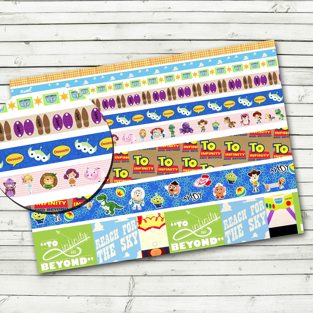Toy Story Digital Washi Tape Printable Sheet - Instant Download - DIY ...