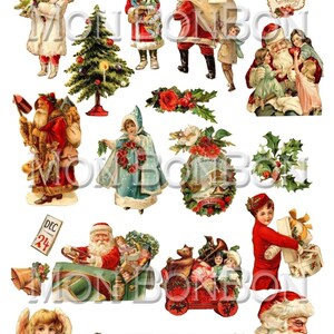 Digital Download of 19vintage Christmas Images Collage Sheet No 2 DIY ...