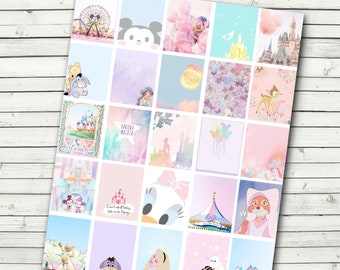 Pastellfärgade planeringsklistermärken - Pastellfärgade planeringsklistermärken - Skriv ut hemma - Digitalt - passar Erin Condren Life Planner - Direktnedladdning