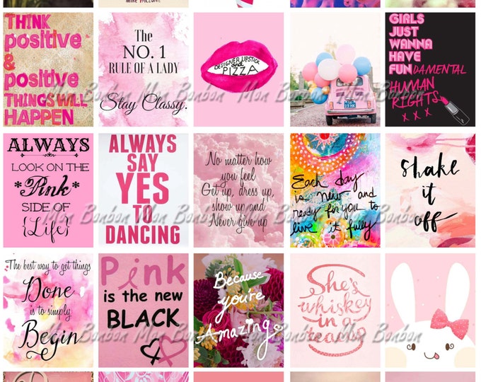 Pink Printable Life Planner Sticker Sheet DIY Print at Home - Etsy