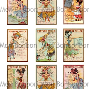 Adivino antiguo - Cartas gitanas - Archivo digital - DESCARGA INMEDIATA
