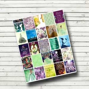 Princess Tiana Planner Printables - The Princess and the Frog - Tiana Printable Planner Stickers - fits Erin Condren Life Planner, DIY print
