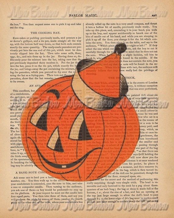 Vintage Jack-o-lantern Clipart, Antique Halloween Clip Art