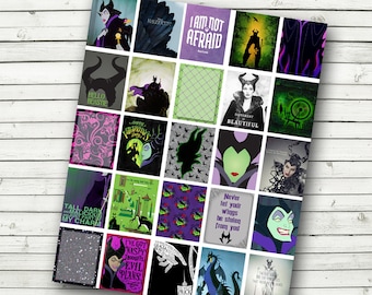 Maleficent Planner Stickers - DIY Print at Home Planner Sticker Sheet - Maleficent Stickers - se adapta a Erin Condren Planner