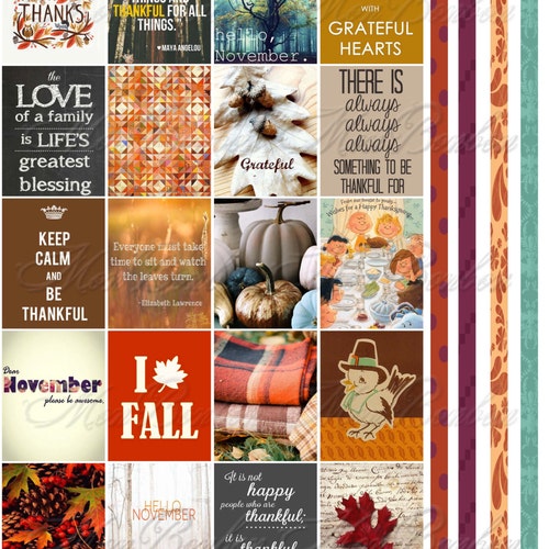 November Monthly Planner Sticker Printable Download Journal - Etsy