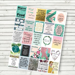 Work Quote Stickers - Planner Printable - Motivational Quotes - Life Planner Quotes - Download and Print - Fits Erin Condren Life Planner