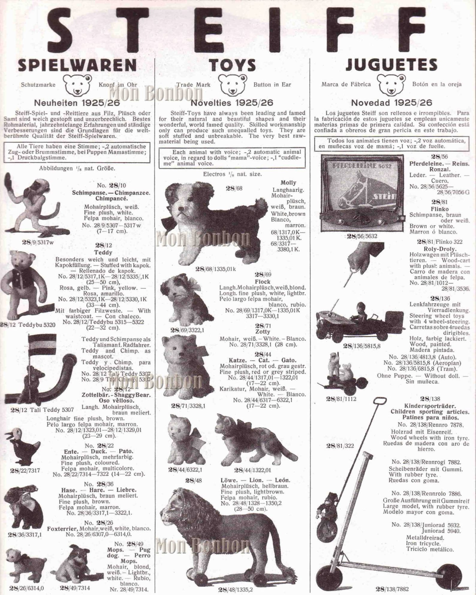 Digital Download of 8x10 Vintage Steiff Catalog Ad You Print Etsy