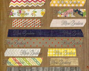Washi Tape Clipart Template, SVG and PNG Bundle. Make Your Own Designs ...