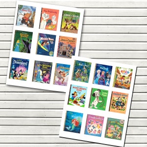 Kids Books Cupcake Toppers - Set No. 2  - DIY Party Cupcake Toppers - Storybook Cupcake Toppers -Print at Home -  Party Cupcake Toppers