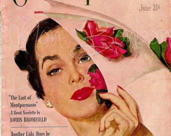 Digital Download di 5 x 7 o 8 x 10 Vintage rosa cosmopolita copertina - stampare - DOWNLOAD immediato