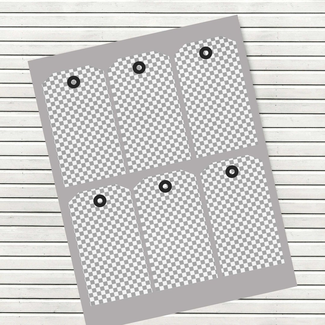 Shipping Tag Template 2.5 X 4.5 Inch Tags PNG File Tag Template Make