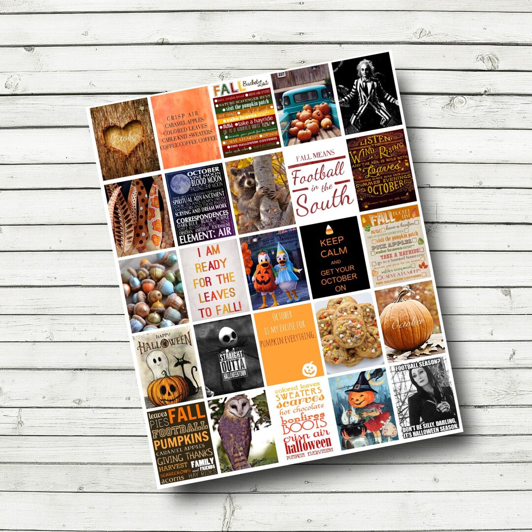 October Monthly Planner Printable Sheet - Print at Home - Planner ...