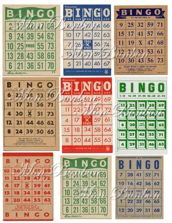 Vintage Bingo Game