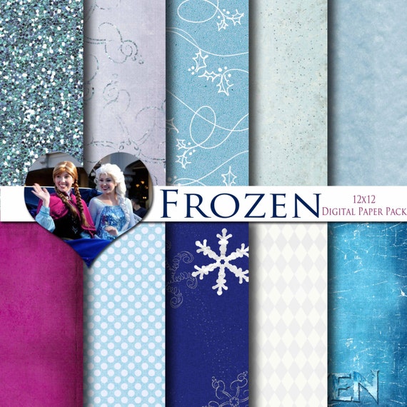 Disney Frozen Digital Paper Scrapbooking