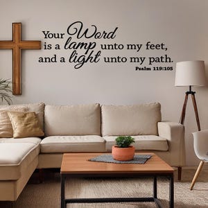 Your Word Is A Lamp For My Feet {Table Cross} Your Word Is A Lamp For My Feet {Table Cross}