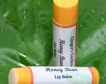 Honey Bear Lip Balm with natural beeswax, Jojoba and Vitamin E