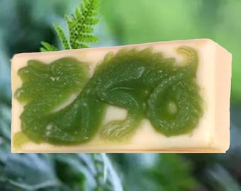Handmade Green Dragon Artisan Soap, Fresh Scent Gift