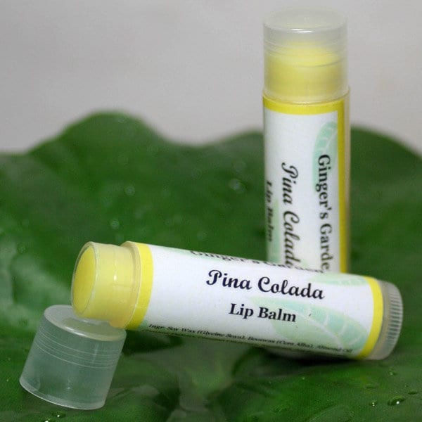 Pina Colada Lip Balm Natural Tropical Coconut Pineapple with Jojoba