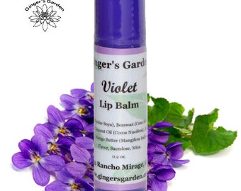 Violet Lip Balm Old Thyme Violet Candies Flavor with Mango Butter