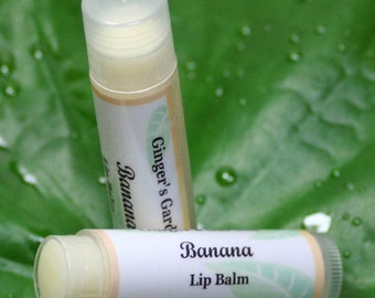 Banana Lip Balm with Natural Oils and Butters