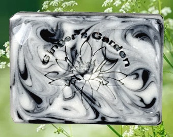 Black and White Artisan Licorice Soap with Anise Oil