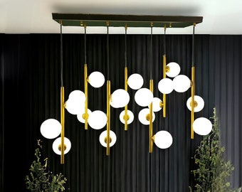 Bubble Chandelier, Unique Pendant Light, Creative Arm Chandelier, Modern Pendant Light, Art Deco Hanging Light, Dining Room Lighting