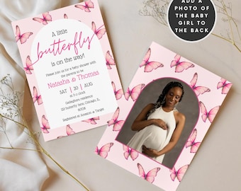 a little butterfly baby shower invitation baby in bloom invite girl baby shower invite girl butterfly baby shower invite purple butterflies