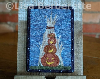 Sweet Stack - Patrón PDF Punch Needle - Descarga digital – Halloween, Octubre, Calabaza, Otoño, Hornbook