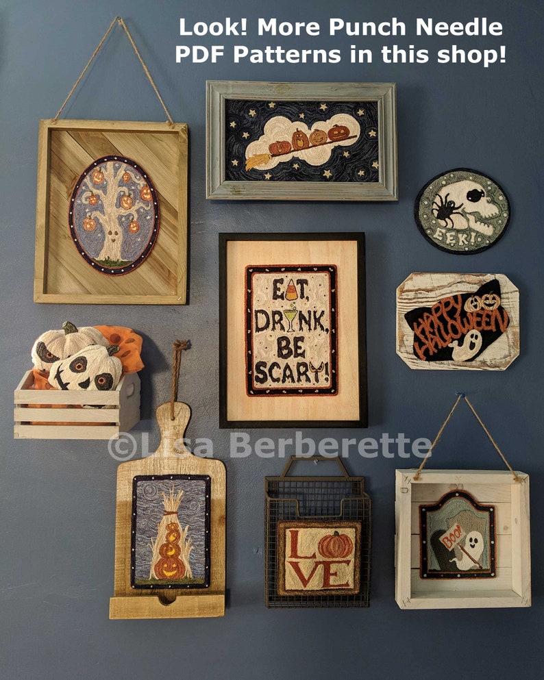 Sign Language Punch Sign Language - Punch Needle PDF Pattern - Digital Download – Halloween ...