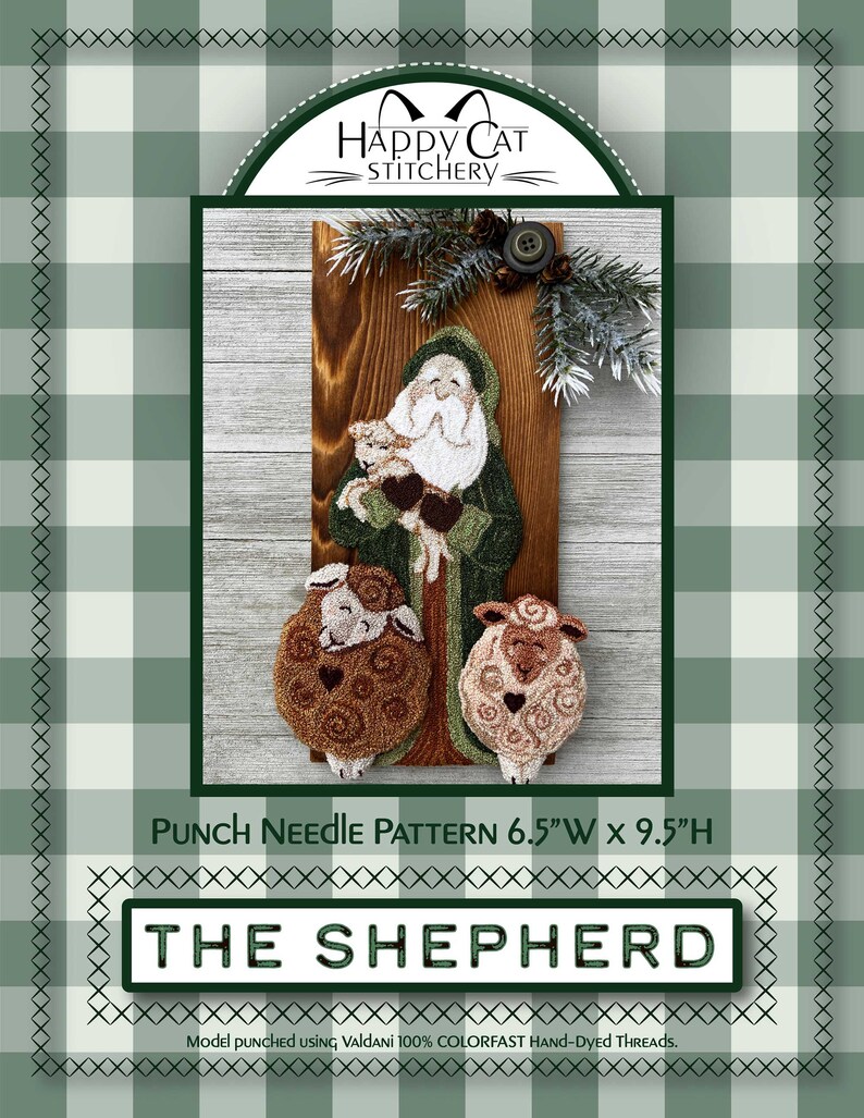 The Shepherd - Punch Needle PDF Pattern - Digital Download - Christmas ...