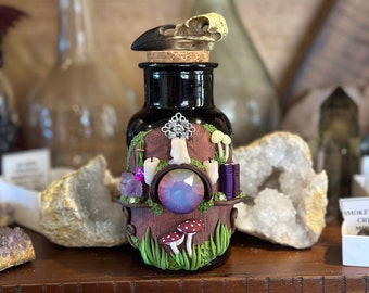 Oddities Shelf Apothecary Jar - Ready to Ship - Candles Cottagecore Theme