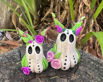 Woodland Ghosts Set of 2 - Ready to Ship - Nature Spirit Figurine Home Decor