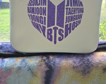 BTS purple heart 7 large pouch