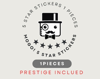 Mog0 go 5 Star Sticker (1pc) Prestige Set Included