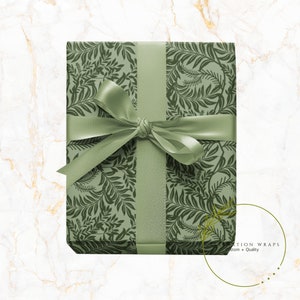 Fern Leaf Wrapping Paper | Botanical | Wedding Gift Wrap | Birthday | Friends Wrap | Celebration Wraps