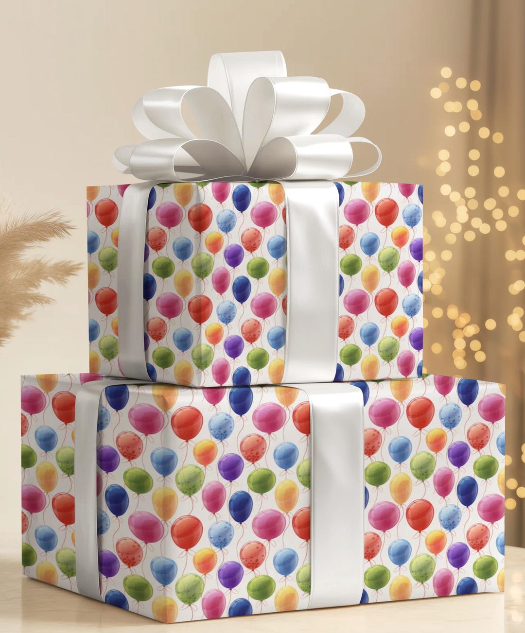 Celebration Balloons Wrapping Paper Gift Wrap Roll | Celebration Wraps ...