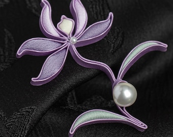 Artisanal Pearl Iris Silk Frog Button | Handcrafted Fastener for Traditional Wear