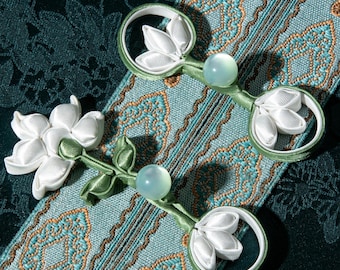Handmade Jasmine Flower Chinese Frog Closure (1pcs/pack)