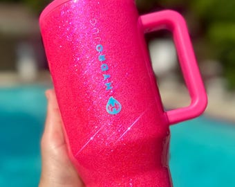 Full Coverage Glitter Tumbler: Custom Epoxy-Free HydroJug, Stanley, Brumate