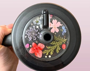 Pressed Flowers Lid Topper for Brumate Era Tumbler - Personalized Nameplate Tag