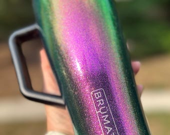 Purple Haze Glitter Tumbler: Custom Epoxy-Free HydroJug, Stanley, Brumate, Owala