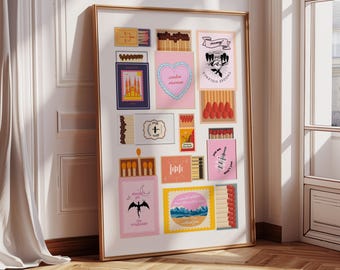 Fourth Wing Inspired Matchbox Style Print Gift Booktok Inspirational Rebecca Yarros Minimalist Aesthetic Wall Art Digital Download Book