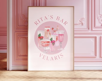 Rita's Bar Acotar Digital Prints | Acotar Poster Velaris I Aesthetic Bookish Print | A Court of Thorns and Roses I Booktok I Feyre I Rhysand