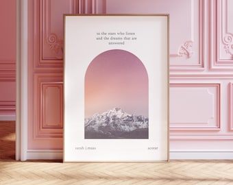Velaris Landscape Acotar Inspired Print Gift Booktok Inspirational Sarah J Maas Minimalist Aesthetic Wall Art Digital Download Bookish Print