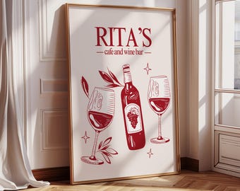 Rita's Bar Acotar Digital Prints | Acotar Poster Velaris I Aesthetic Bookish Print | A Court of Thorns and Roses I Booktok I Feyre I Rhysand