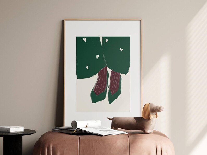 Trendy Women’s Shoe Art Poster: Modern Feminine Artwork for Dressing Rooms_788 image 7