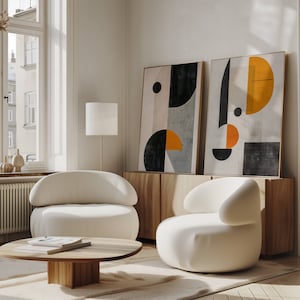 Póster abstracto, arte abstracto beige, arte mural minimalista, arte mural japonés, arte mural bohemio chic, arte mural de terracota, descarga digital
